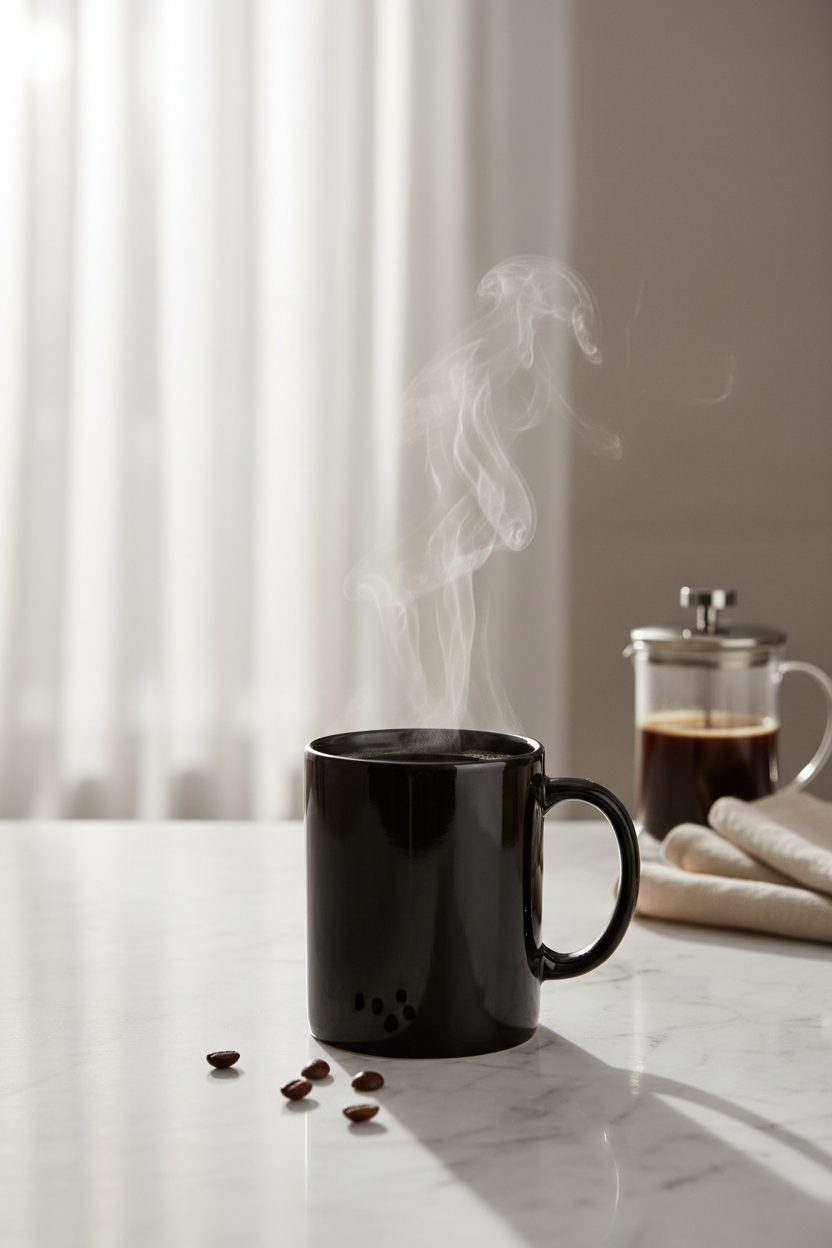 Black Mug Lifestyle